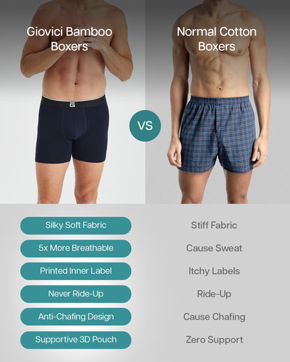 Super Soft Bamboo Boxers (3 Pack)